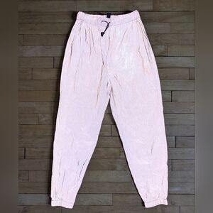 Reflective Windbreaker Jogger Pants silver/grey size small